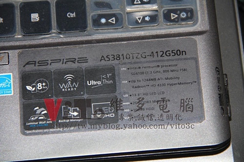 (筆電維修)宏碁 ACER ASPIRE ASPIRE 3810TZG 開機有背光沒畫面~無法開機~開機有影像沒背光維修 實例