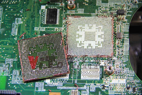 (筆電維修)康柏 COMPAQ DV6000(DV6215TX) 畫面反白變色~螢幕顯示異常~外接VGA顯示亂碼~顯卡故障通病維修實例