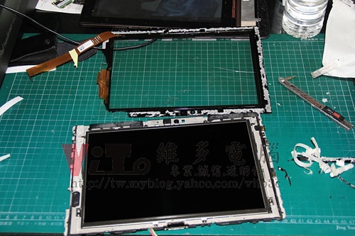 (平板電腦維修)華碩 ASUS Eee PAD TF101 面板破裂~觸控板破裂維修實例
