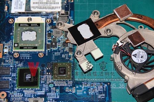 (筆電維修)康柏 COMPAQ CQ40-326AX 過熱當機~不定時當機~常常自動關機~開機黑畫面~北橋故障維修實例 (筆電維修)康柏 COMPAQ CQ40-326AX 過熱當機~不定時當機~常常自動關機~開機黑畫面~北橋故障維修實例
