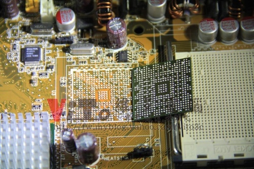 (主機板維修)華碩 ASUS M2NC51-AR 開機沒反應~開機沒畫面~北橋故障無法開機成功維修實例