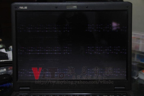 (筆電維修)華碩 ASUS F6S 開機六個畫面~顯示異常及線條亂碼破圖~NVIDIA 9300MG過熱故障通病維修實例