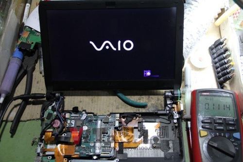 (筆電維修)新力 SONY VAIO VGN-TT15TN(PCG-4QE)過電無法開機維修實例