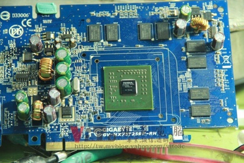 (顯卡維修)技嘉 NX73T256P-RH 開機破圖維修實例