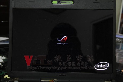 (筆電維修)華碩 ASUS G1S 開機畫面破圖~畫面線條~顯卡花屏故障維修實例