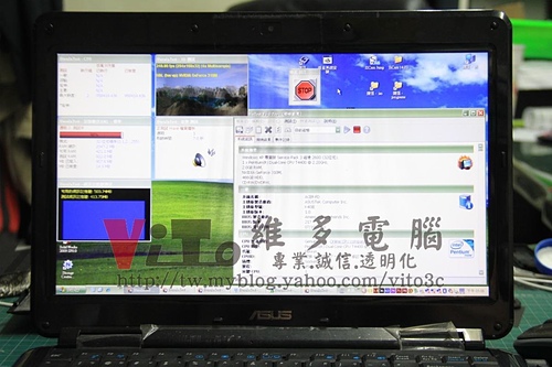 (筆電維修)華碩 ASUS K40I (K40IE) 不定時關機~自動關機~使用到一半斷電~常常藍底白字~不定時藍屏~主機板供電維修實例