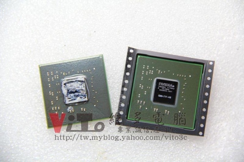 (筆電維修)華碩 ASUS F8S 顯卡故障~更換2011年白色封裝的改良溫控晶片維修實例