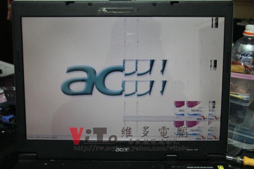 (筆電維修)宏碁 ACER ASPIRE 1652WLMi (1650) 開機畫面異常~顯卡花屏破圖維修實例