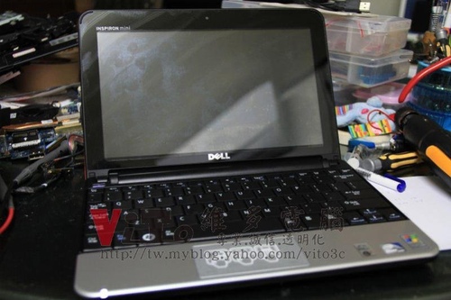 (筆電維修)戴爾 DELL Inspiron mini 10 BIOS更新失敗~造成無法開機~筆電BIOS燒錄維修實例
