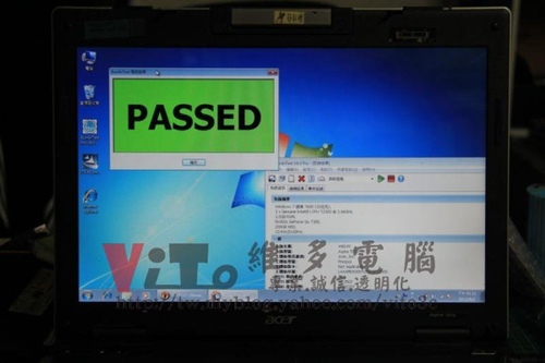 (筆電維修)宏碁 ASPIRE 5572 WXMi 開機有背光~沒畫面顯示~7300顯卡故障通病維修實例
