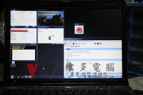(筆電維修)惠普 HP Pavilion DV2000(DV2603TX) 開機綠色線條~顯卡故障六畫面分割~NVIDIA顯卡故障通病維修實例