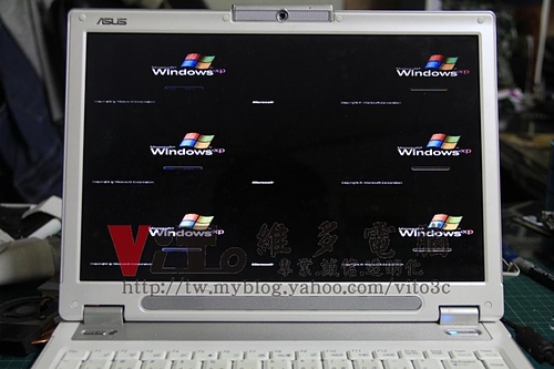 (筆電維修)華碩 ASUS W7S 六分割畫面~顯卡過熱故障~升級改良型顯卡維修實例 (筆電維修)華碩 ASUS W7S 六分割畫面~顯卡過熱故障~升級改良型顯卡維修實例