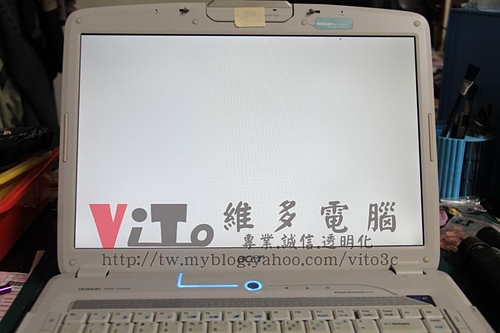 (筆電維修)宏碁 ACER ASPIRE 5920G 開機白畫面~開機白屏~顯卡故障通病~顯卡升級維修實例
