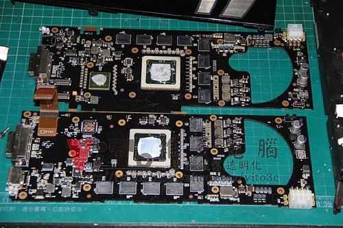 (顯示卡維修)NVIDIA GeForce 9800 GX2 抓不到顯示卡~無法開機~開機黑屏~破圖雪花維修實例