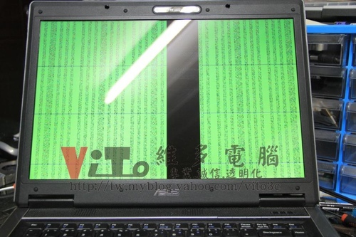 (筆電維修)華碩 ASUS F3SC 六畫面~畫面分割~開機綠色畫面~顯卡過熱通病故障維修實例