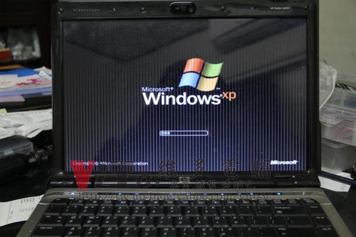 (筆電維修)惠普 HP Pavilion dv2000 (DV2224TX) 開機畫面線條~顯卡過熱故障維修實例