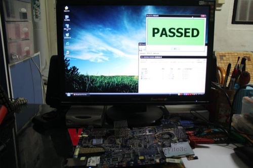 (筆電維修)華碩 ASUS W7S 顯卡花屏線條破圖~顯卡過熱通病維修實例 (主機板篇)