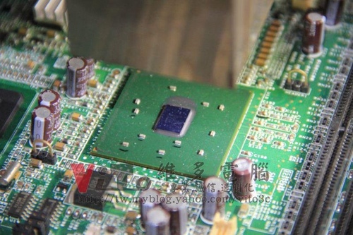 (主機板維修)不知名收銀作帳系統主機板~北橋RG82852GM晶片短路更換維修實例