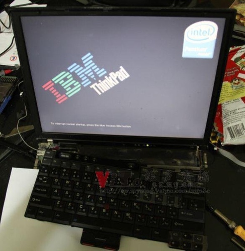 (筆電維修)IBM T40 開機一長兩短聲~抓不到顯卡維修
