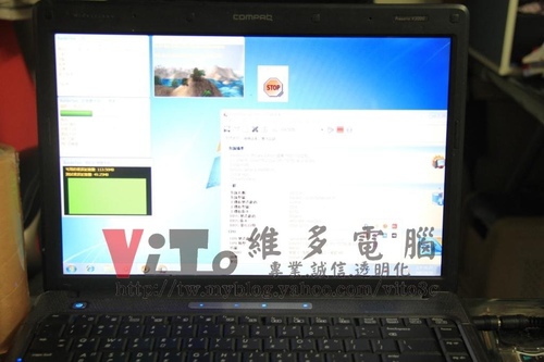 (筆電維修)惠普 COMPAQ Presario V3700 (V3708TX) 有背光沒畫面~N社顯卡過熱黑屏~升級溫控顯卡維修實例