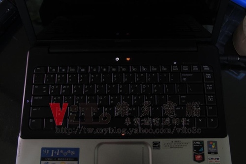 (筆電維修)惠普 COMPAQ CQ40-411AX 開機沒畫面~開機沒反應~影像黑屏~指示燈閃爍維修實例