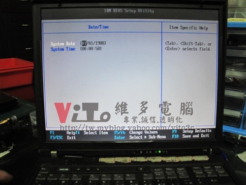 (筆電維修)聯想 IBM T43 開機無法顯示~開機沒畫面~開機停在BIOS~無法開機維修實例