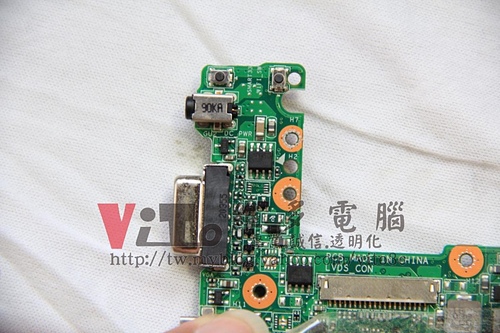 (筆電維修)華碩 Eee PC 1015PEM 不過電~不能開機~供電及充電IC毀損故障維修實例