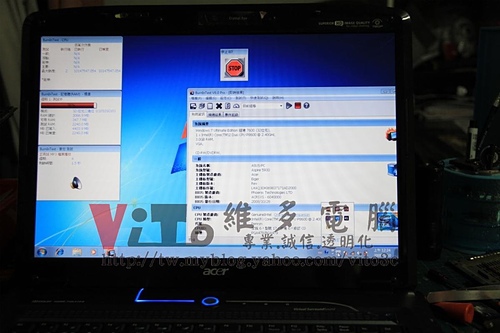 (筆電維修)宏碁 ACER ASPIRE 5930G 過熱重開機~不定時重開機~無法安裝作業系統~不定時當機維修實例