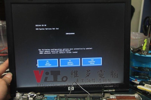 (筆電維修)康柏 COMPAQ NC6000 開機約幾秒後斷電~無法開機維修實例