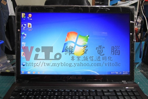 (筆電面板更換)華碩ASUS A53S 面板破裂更換維修實例