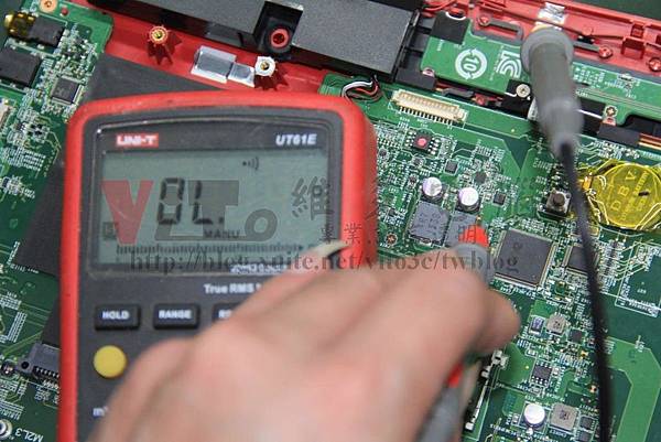 MSI GE72 6QD 測量主機板是否短路
