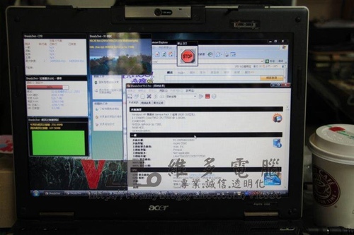 (筆電維修)宏碁 ACER ASPIRE 5583WXMi 開機後有背光~沒畫面顯示~顯卡GO7300故障維修實例