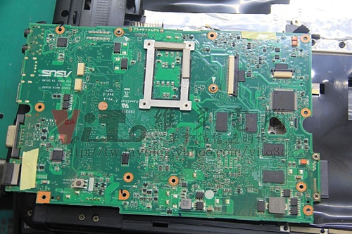 (筆電維修)華碩 ASUS K50I (K50ID) 常常當機~自動關機~藍底白字重開機~主機板供電異常維修實例(散熱器改裝標準流程)