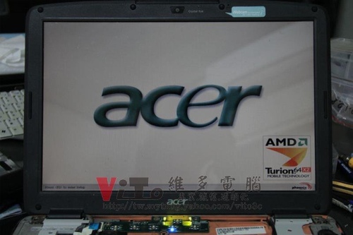 (筆電維修)宏碁 ACER ASPIRE 4520G 開機有背光但無畫面顯示~獨顯8400M故障維修實例