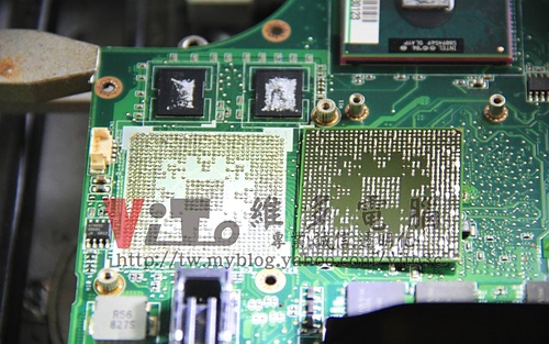 (筆電維修)華碩 ASUS V2S 8600M GS顯卡過熱故障~開機沒畫面~開機有背光沒畫面顯示~~顯卡故障通病維修實例