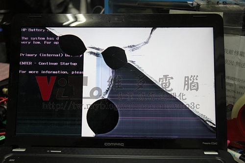 (筆電面板更換)康柏COMPAQ Preasrio CQ42 面板LCD破裂更換維修實例