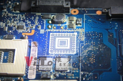 (筆電維修)華碩 ASUS W7J 開機有聲無影~NVIDIA GO7400過熱故障通病維修實例