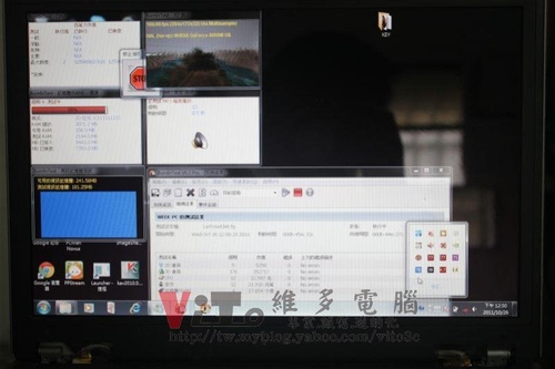 (筆電維修)華碩 ASUS F3S 開機多重畫面~六個畫面顯示異常維修實例