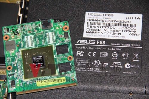 (筆電維修)華碩 ASUS F8S 顯卡過熱故障通病~開機有背光無畫面~開機黑屏~顯卡升級溫控GPU維修實例