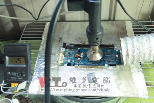 (顯卡維修)技嘉GV-NX73G256D-RH顯卡破圖維修