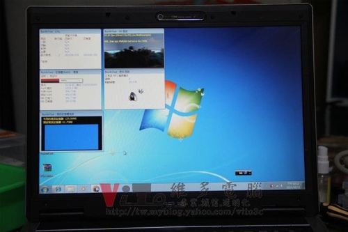 (筆電維修)華碩 ASUS F3T 開機白屏~畫面條紋維修實例
