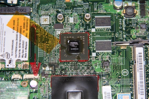(筆電維修)宏碁 ACER ASPIRE 5570 有背光沒畫面~開機黑屏~外接影像正常~顯卡故障維修實例 (筆電維修)宏碁 ACER ASPIRE 5570 有背光沒畫面~開機黑屏~外接影像正常~顯卡故障維修實例