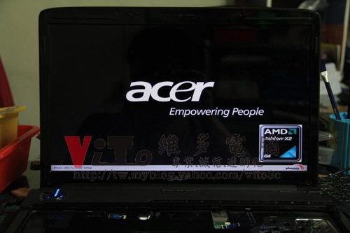 (筆電維修)宏碁 ACER ASPIRE 6530 開機幾秒後斷電~開機沒畫面~無法開機看到畫面維修實例