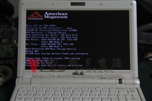 (筆電維修)華碩 ASUS EPC 900 小筆電無法開機維修實例