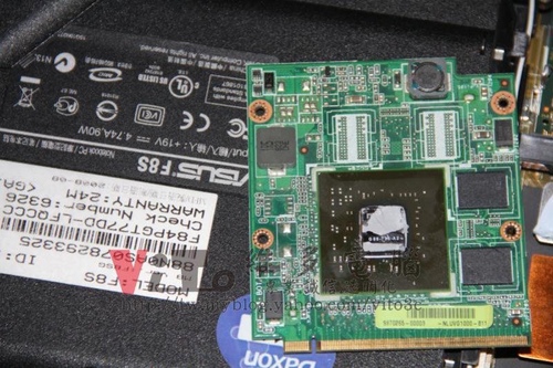 (筆電維修)華碩 ASUS F8SG 顯卡故障~畫面偏移~9300MG顯卡通病維修實例