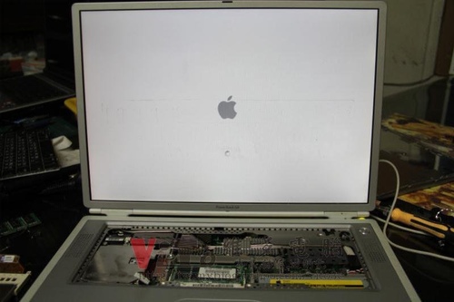 (筆電維修)蘋果 APPLE POWERBOOK G4 小G4開機沒反應~開機沒畫面維修實例